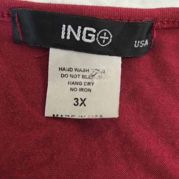 ING+ Full Sequin Tank Top Matte Red Womens Plus 3X Whimsigoth Vampy Witchy‎ Glam - Picture 10 of 11